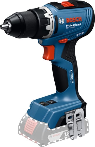 Blå Bosch Bore-/Skruemaskine GSR 18V-65 SOLO - 1