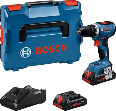 Blå Bosch Bore-/Skruemaskine GSR18V-65 2X4AH PC LB - 1