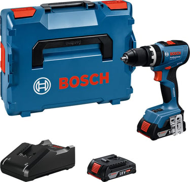 Blå Bosch Slagboremaskine GSB 18V-65 2X5AH L-BOXX - 1