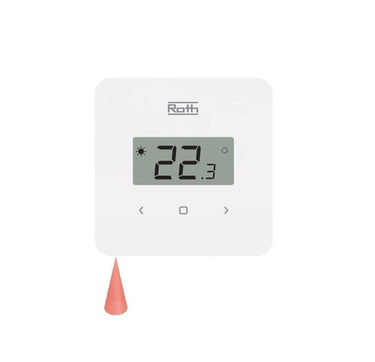Roth Touchline® SL rumtermostat IR hvid - 1