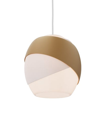 Signify myCreation Kappe Skinnemonteret Pendel E27 Satin Messing 300cm kabel (Hvid) - 1