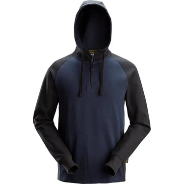 Snickers m/lynlås 2842 Hættetrøje navy/sort str XL - 1