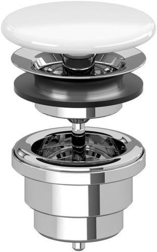 V&B 6808 keramisk bundventil ikke lukkelig - 1