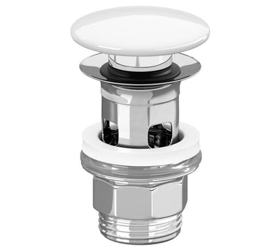 V&B Keramisk push-down bundventil hvid - 1
