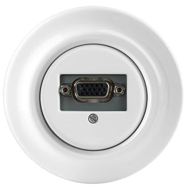 VGA udtag brug indsats 0261/23-500 Glans hvid Decento - 1