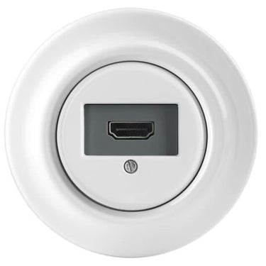 HDMI udtag brug indsats 0261/33-500 Glans hvid Decento - 1