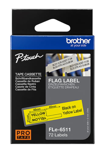 Brother FLE6511 Tape gul in label size 2,1cm 45mm - 1