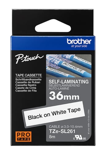 Brother TZeS261 Tape stærk sort/hvid 36mmx8m - 1