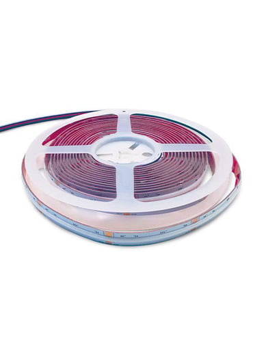 HiluX RGBW COB LED Strips - 24V - 16W - 620lm/m - RGB+3000K - CRI90+ - 5m - IP20 - 1