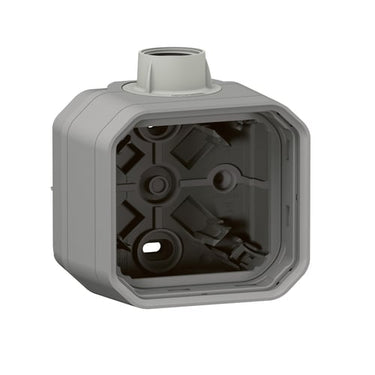 PLEXO 55 IP55 underlag 2 modul med 1x M20 forskruning, grå - 1