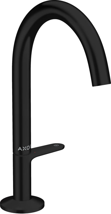 AXOR One håndvaskarmatur Select 170 med push-open bundventil mat sort - 1