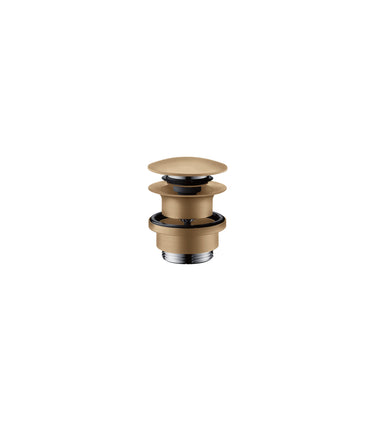 hansgrohe Push-Open bundventil 1 1/4" børstet bronze - 1