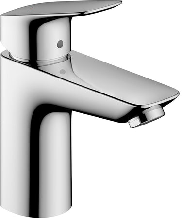 hansgrohe Logis 1-grebs håndvaskarmatur 100 med push-open bundventil - 1
