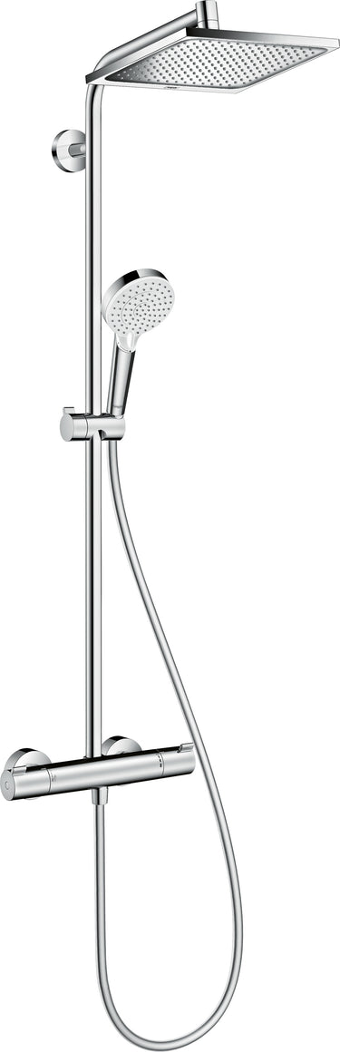 hansgrohe Crometta E 240 showerpipe EcoSmart med term krom - 1
