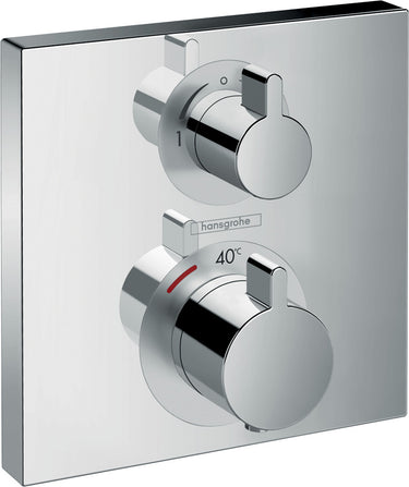 hansgrohe Ecostat Square termostatarmatur til indbygning med afspærring til 2 udtag krom - 1