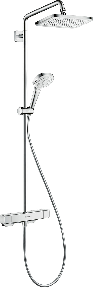 hansgrohe Croma E 280 1jet showerpipe med term krom - 1