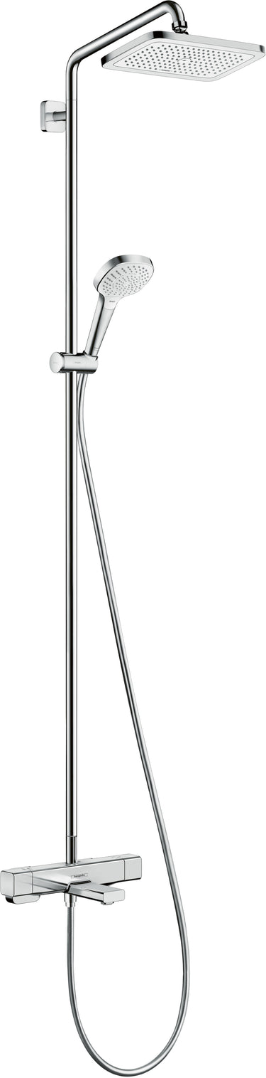 hansgrohe Croma E 280 Showerpipe med kartermostat krom - 1