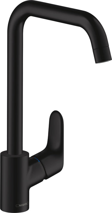 hansgrohe Focus 260 køkkenarmatur mat sort - 1