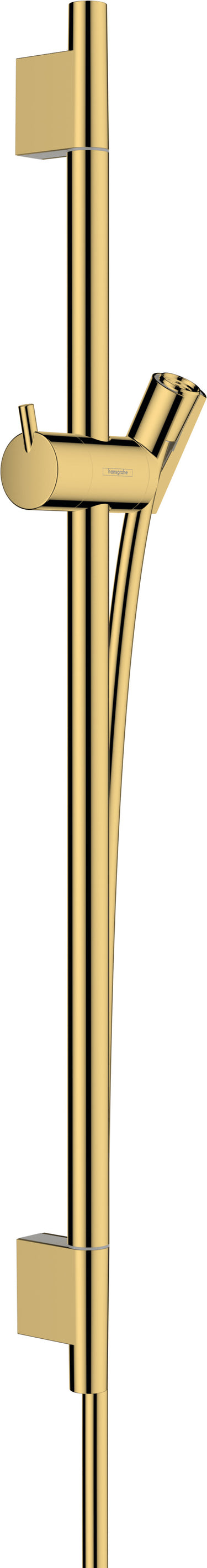 hansgrohe Unica bruserstang S Puro 65 cm med bruserslange poleret guld-optik - 1