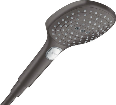 hansgrohe Raindance Select E 120 3jet håndbruser børstet sort krom - 1
