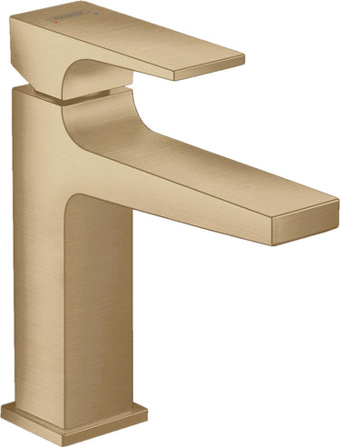 hansgrohe Metropol 110 håndvaskarmatur med vingegreb og push-open bundventil børstet bronze - 1