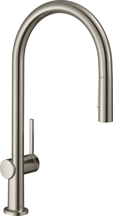 hansgrohe Talis M54 køkkenarmatur 210 2jet med udtræk steel - 1
