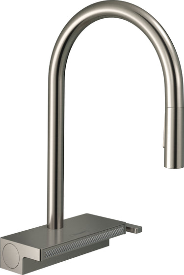 hansgrohe Aquno Select M81 køkkenarmatur 170 med udtræksbruser 3jet rustfrit stål finish - 1