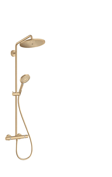 hansgrohe Croma Select S Showerpipe 280 1jet med term/håndbruser Raindance Select S 120 3jet bør bronze - 1