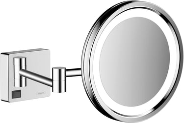 hansgrohe AddStoris barber-/kosmetikspejl med LED-lys krom - 1