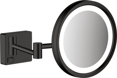 hansgrohe AddStoris barber-/kosmetikspejl med LED-lys mat sort - 1