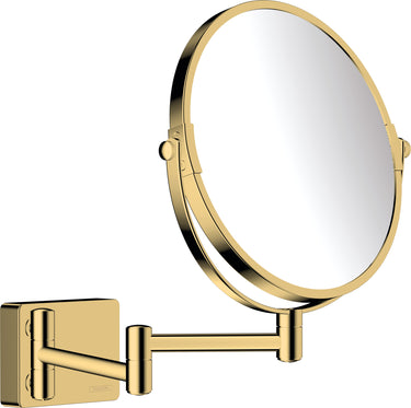 hansgrohe AddStoris barber-/kosmetikspejl poleret guld-optik PVD - 1
