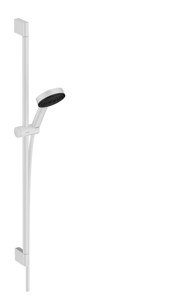 hansgrohe Pulsify Select S brusersæt 105 3jet Relaxation med bruserstang 90 cm mat hvid - 1
