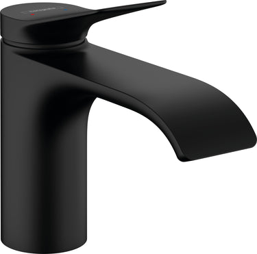 hansgrohe Vivenis 1-grebs håndvaskarmatur 80 uden bundventil mat sort - 1