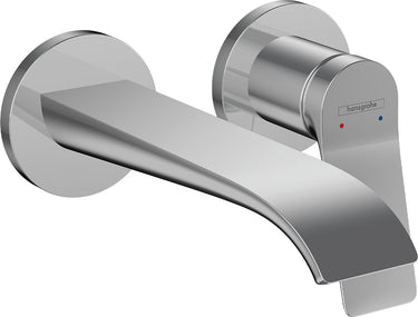 hansgrohe Vivenis 1-grebs håndvaskarmatur til 2-huls indbygning i væg med 19,2 cm tud krom - 1