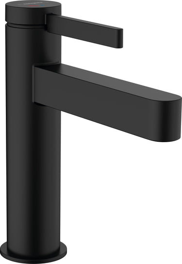 hansgrohe Finoris 1-grebs håndvaskarmatur 110 CoolStart med push-open bundventil mat sort - 1