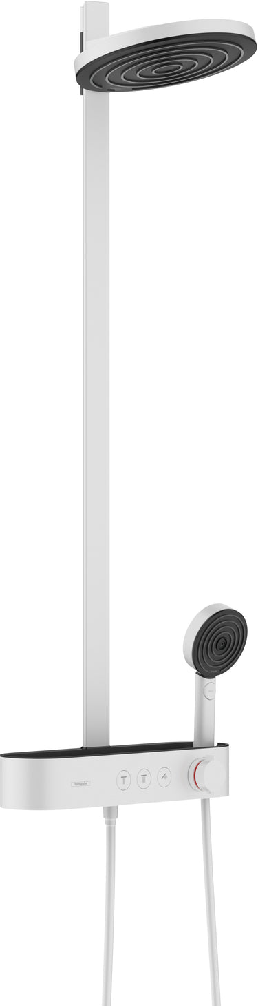 hansgrohe Pulsify S Showerpipe 260 2jet m/ShowerTablet Select 400 mat hvid - 1