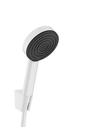 hansgrohe Pulsify S håndbrusersæt 105 1jet med bruserslange 125 cm mat hvid - 1