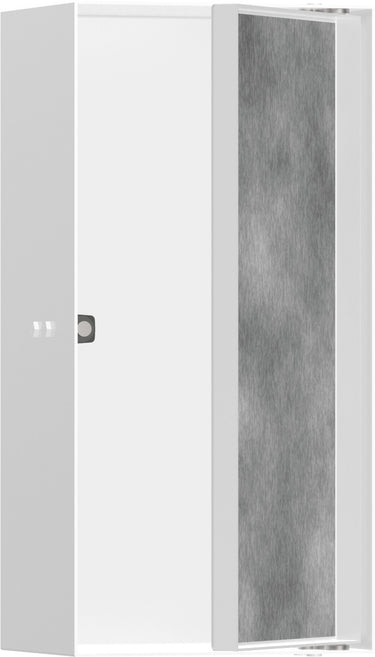 hansgrohe XtraStoris Rock vægniche med flisebar låge 300/150/100 mat hvid - 1