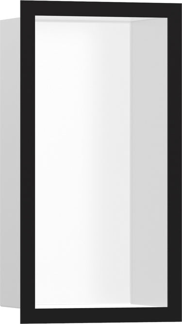 hansgrohe XtraStoris Individual vægniche mat hvid med designramme 300/150/100 mat sort - 1
