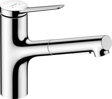 hansgrohe Zesis M33 køkkenarmatur 219mm m/udtræk forkromet - 1