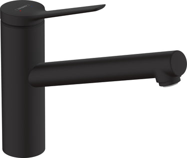 hansgrohe Zesis M33 køkkenarmatur 220mm tud t/kv mat sort - 1