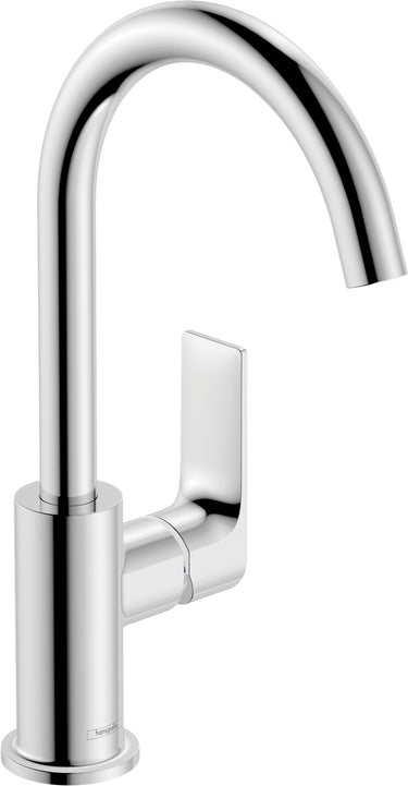 hansgrohe Rebris E 1-grebs håndvaskarmatur 210 m/svingtud og løft-op bv krom - 1