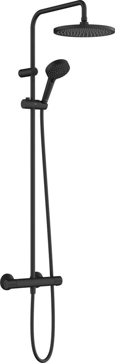 hansgrohe Vernis Blend showerpipe 240 1jet EcoSmart med term mat sort - 1