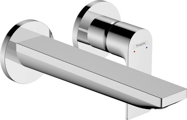hansgrohe Rebris E 1-grebs håndvaskarmatur t/2-huls indbyg. i væg 20 cm tud krom - 1