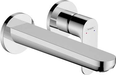 hansgrohe Rebris S 1-grebs håndvaskarmatur t/2-huls indbyg. i væg 20 cm tud krom - 1