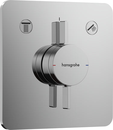 hansgrohe DuoTurn Q armatur til indbygning 2 udtag krom - 1