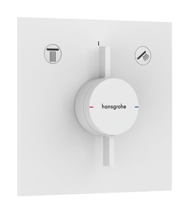 hansgrohe DuoTurn E armatur til indbygning 2 udtag mat hvid - 1