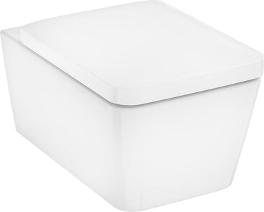 hansgrohe EluPura Q vægh toilet 540 u/skyllerand med SC/QR sæde hvid - 1