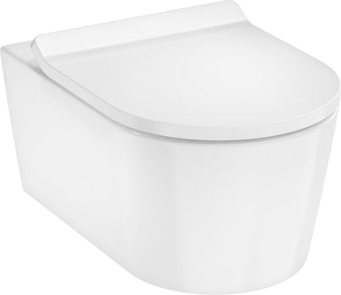 hansgrohe EluPura S vægh toilet 540 u/skyllerand AquaHelix Flush SC/QR sæde hvid - 1