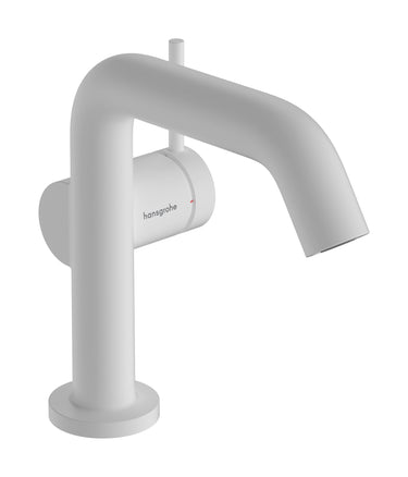 hansgrohe Tecturis S 1-grebs håndvaskarmatur 130mm tud t/hv m/push-open mat hvid - 1